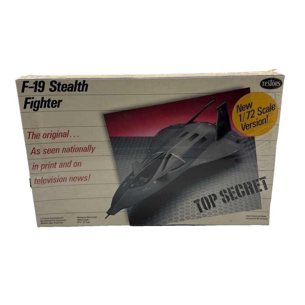 NEW NIP TESTORS F-19 Stealth Fighter 1/72 Scale Version 575 ITALERI Sealed 1987